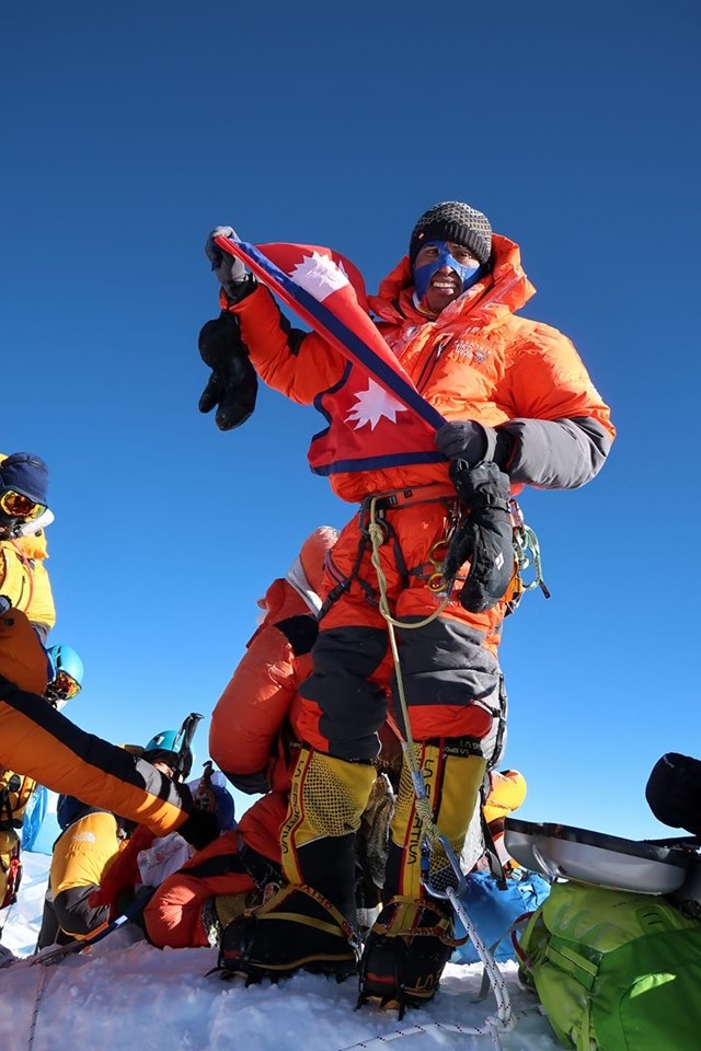 An NRN living in US Mr. Rohit Shrestha sets foot on Mt Everest – South ...